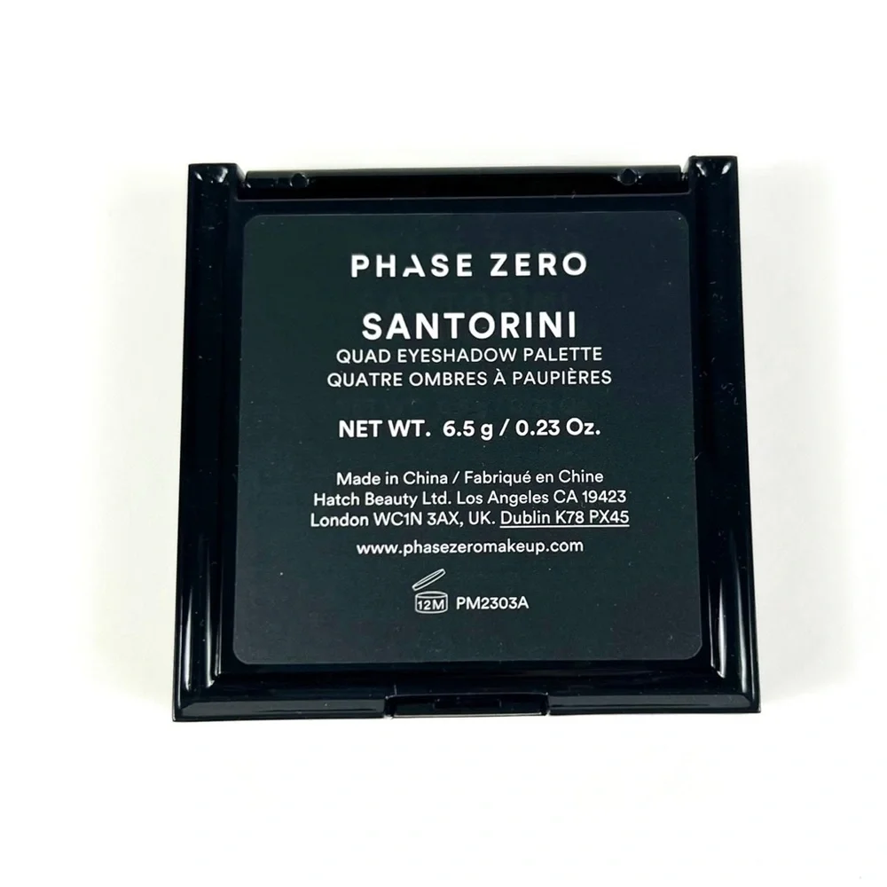 Phase Zero Quad Eyeshadow Palette NIB
